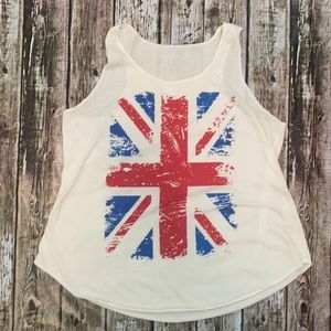 UK flag tank top.